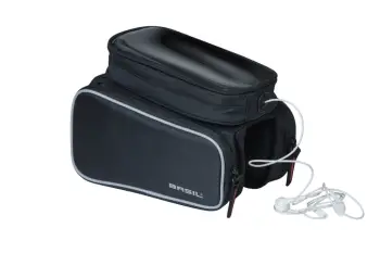 BASIL SPORT DESIGN TORBA DOUBLE FRAME BAG, black